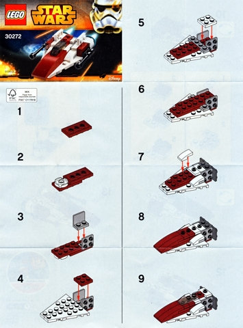 30272-A - Wing Starfighter - Mini polybag - INSTRUCTIONS ONLY