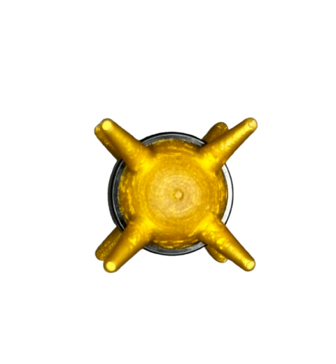 Bionicle Thornax Fruit Spiked Ball with Molded Hard Plastic Black Band Pattern - Flexible Rubber, Part# 85582pb01