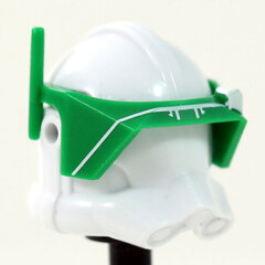Detail White Print Green Visor- CAC