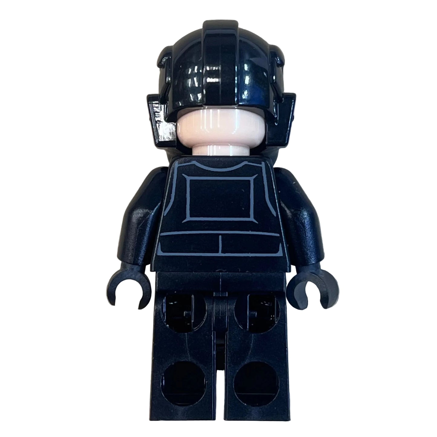 Imperial TIE Fighter Pilot - Light Nougat Head, Scowl, White Insignia on Helmet, sw0926