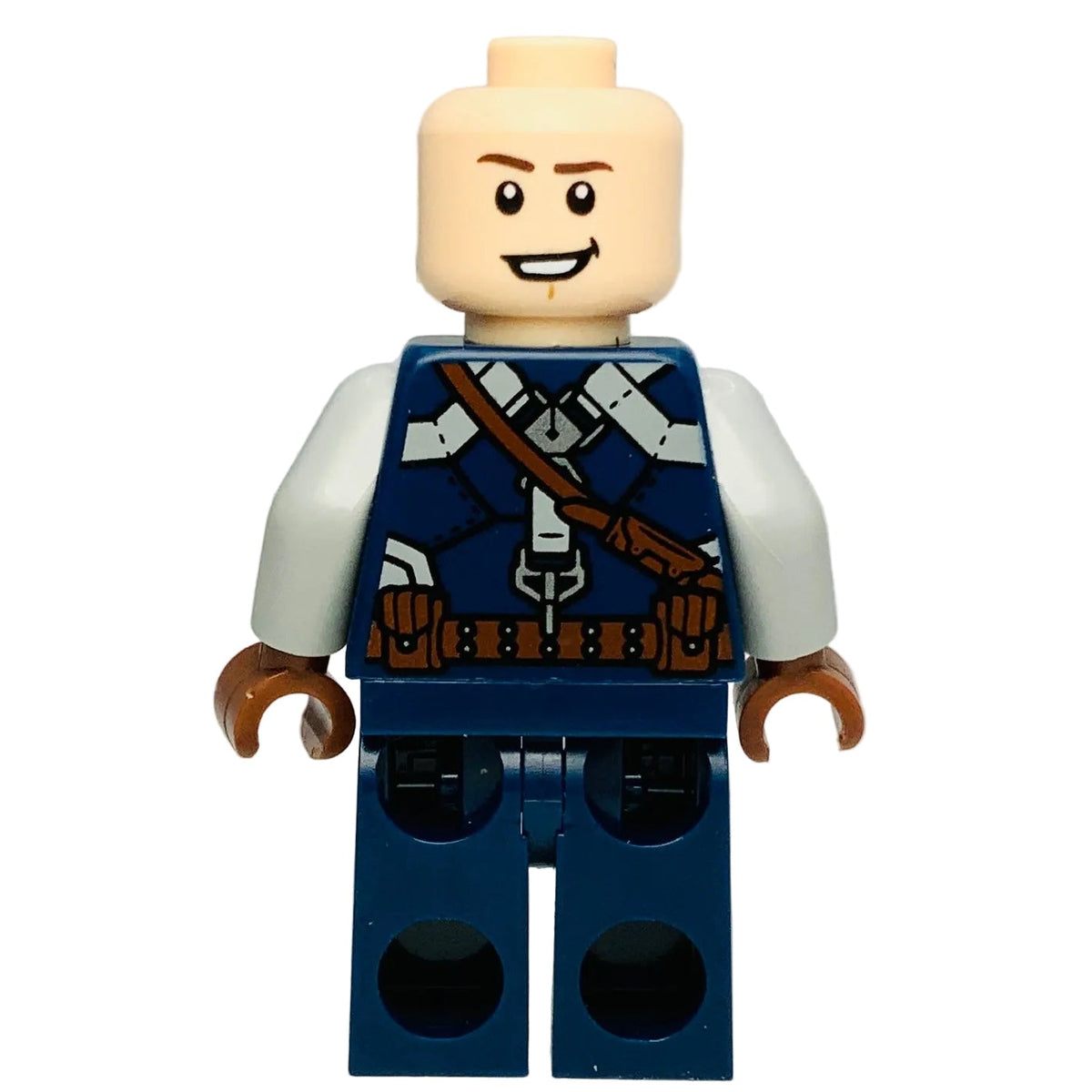Captain America - Dark Blue Suit with Strap, sh1011 - LEGO® Marvel Minifigure