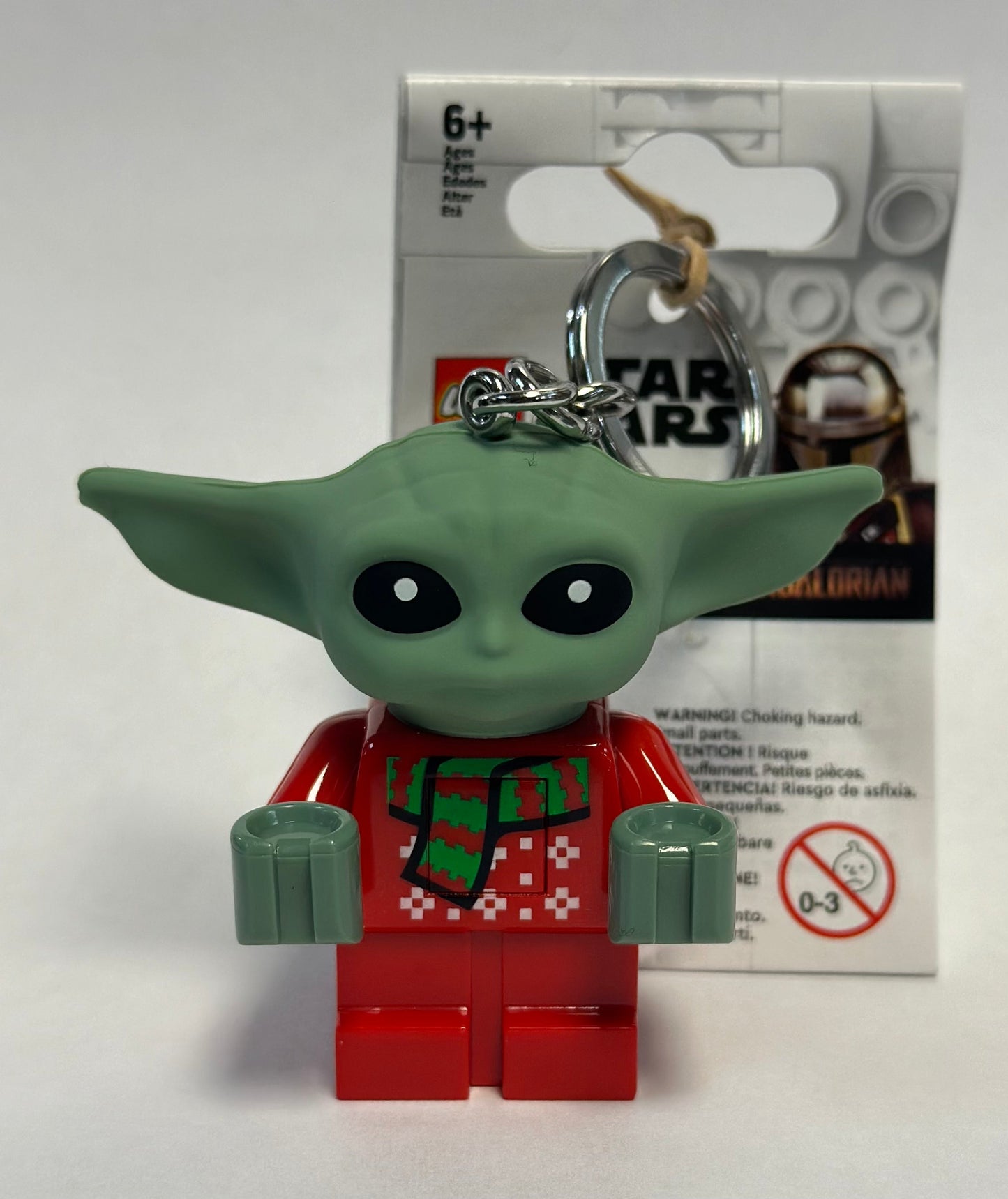 LEGO® Grogu/The Child/Baby Yoda Christmas Sweater - Keychain LED Light 3”