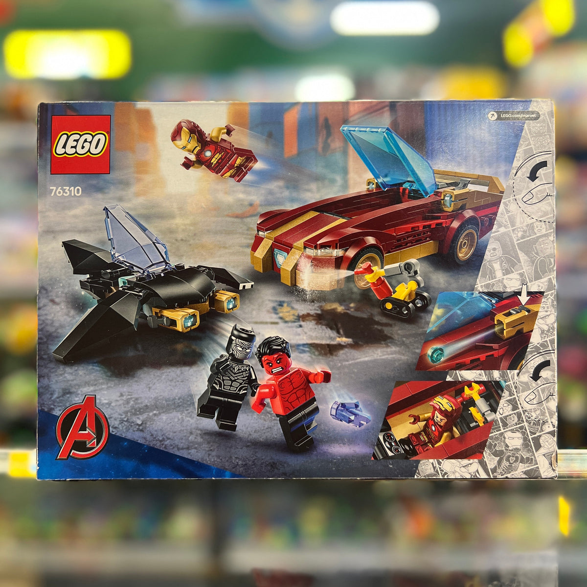 Iron Man Car & Black Panther vs. Red Hulk, 76310