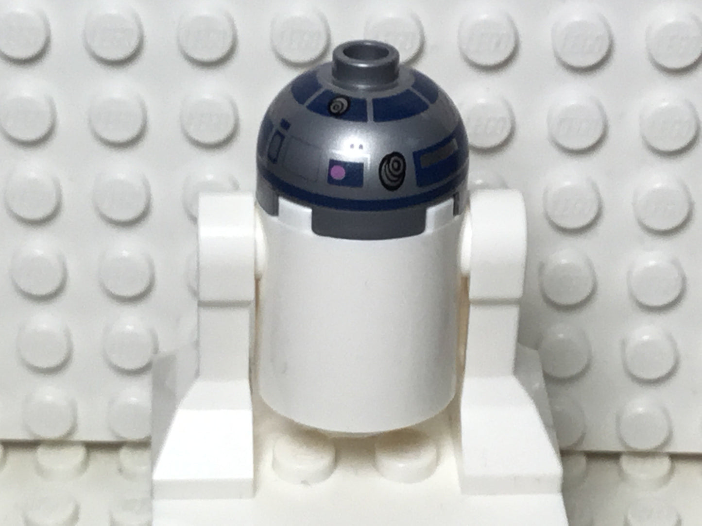 Astromech Droid, R2-D2, Flat Silver Head, Dark Pink Dots and Large Receptor, sw1085, LEGO® Star Wars Minifigure