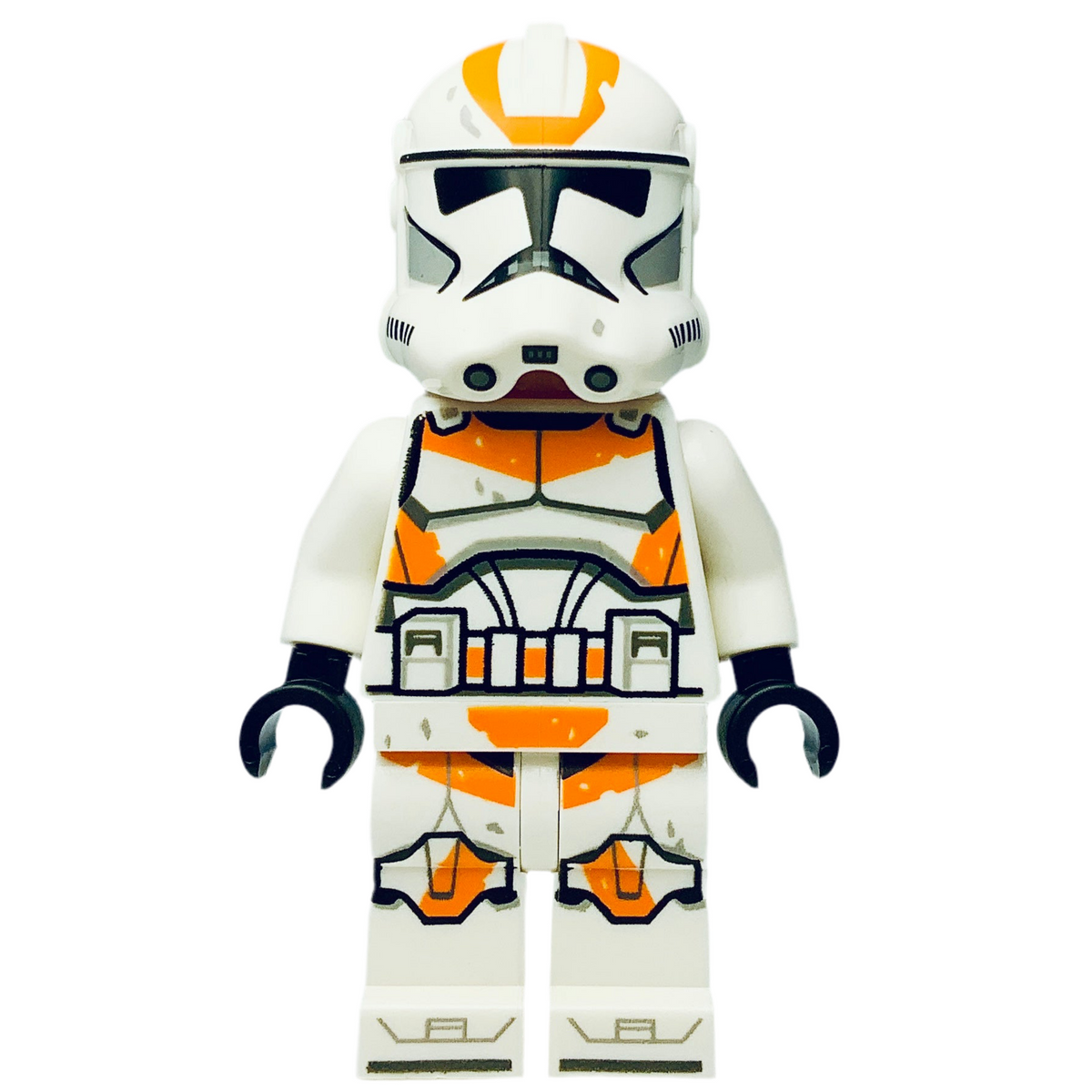 Clone Trooper, 212th Attack Battalion (Phase 2) - White Arms, Dirt Stains, Nougat Head, Helmet with Holes, sw1235
