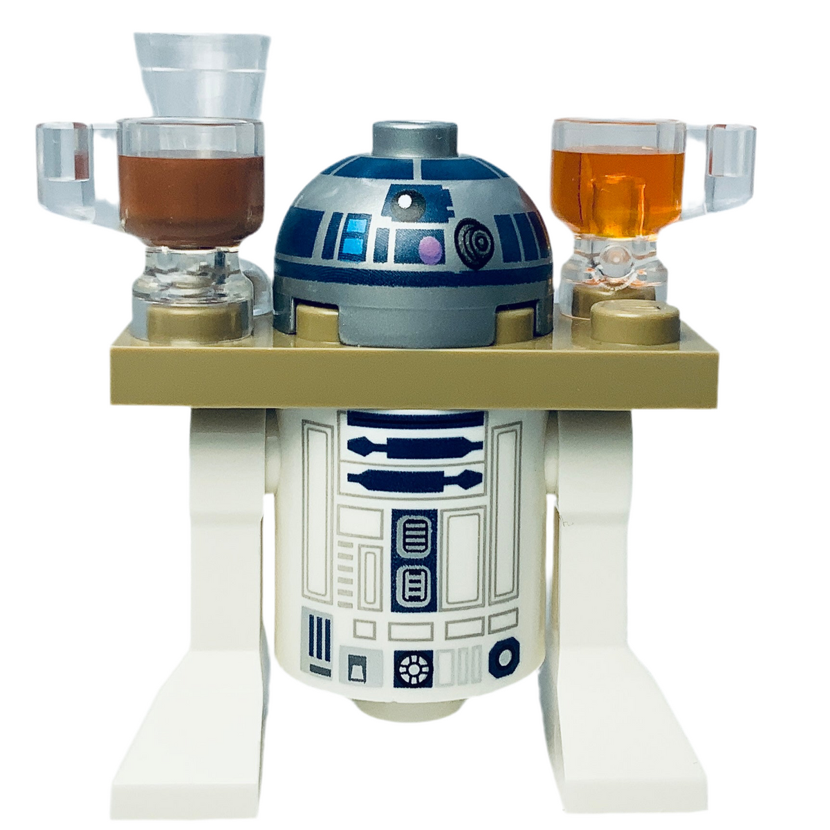 R2-D2, Dark Tan Serving Tray, sw1385, LEGO® Star Wars Minifigure