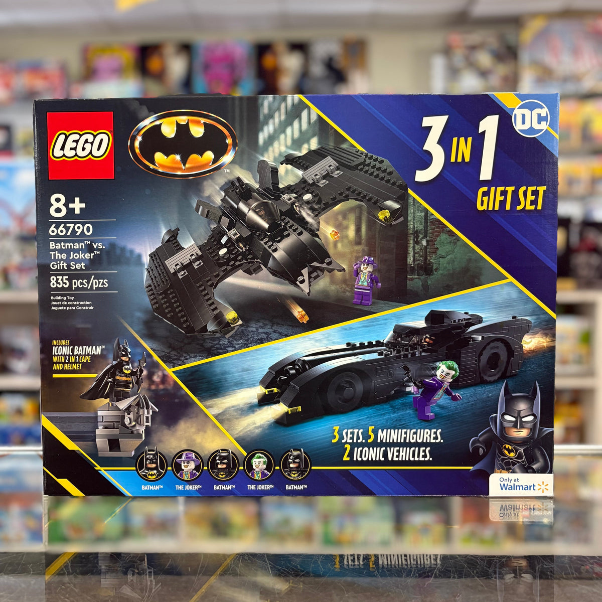 Super Heroes Bundle Pack, Batman, 3 in 1 Gift Set (Sets 30653, 76224, and 76265) - Batman vs. The Joker Gift Set, 66790
