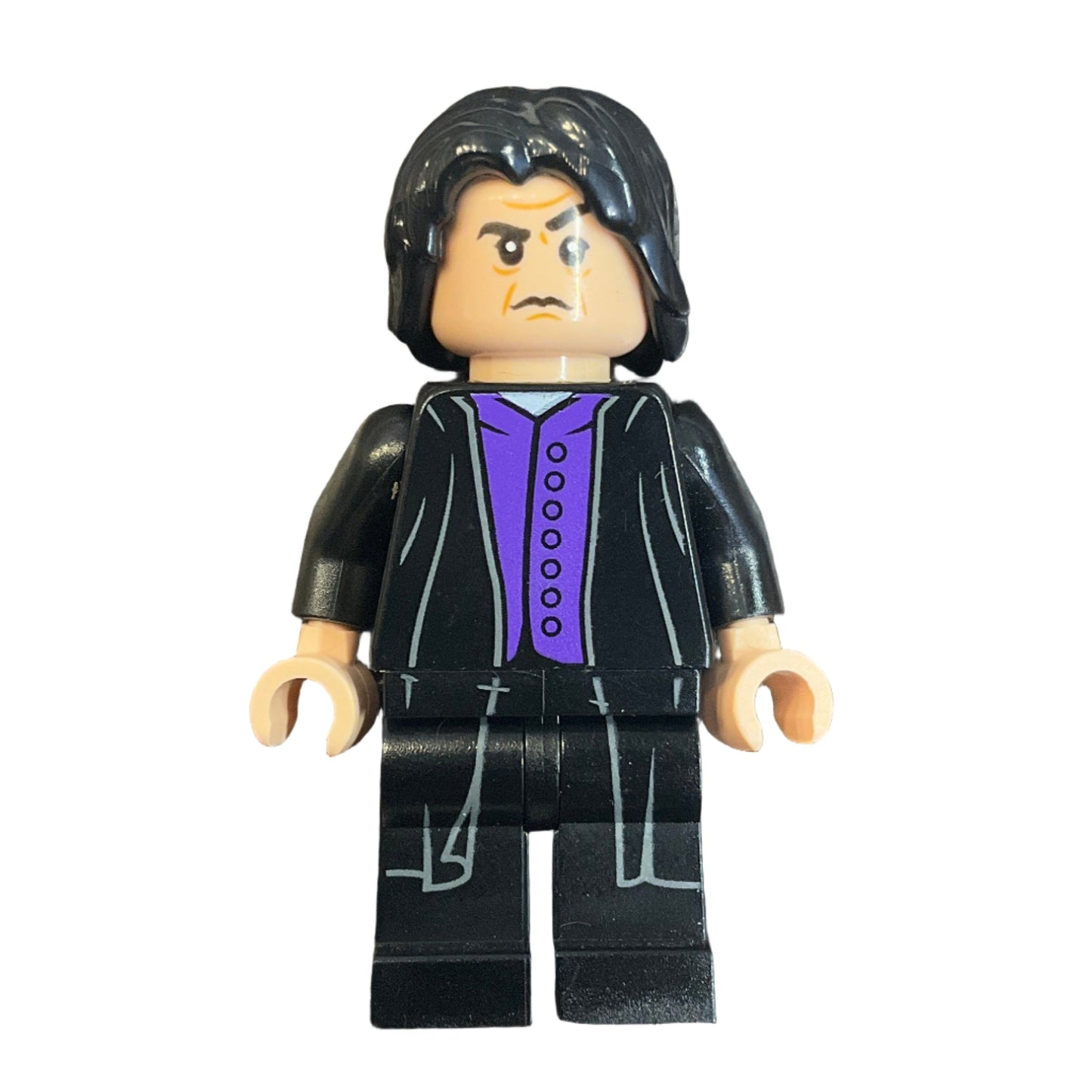 Professor Severus Snape - Dark Purple Shirt, Black Robes, Printed Legs, Shirt Tail, hp134b, LEGO® Harry Potter™ Minifigure