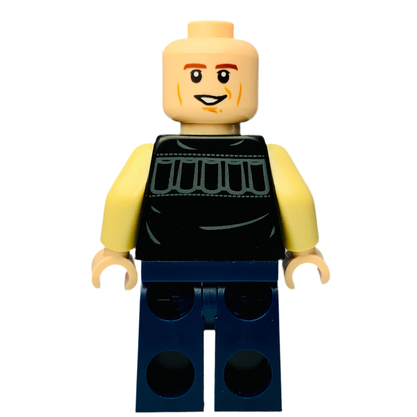 Han Solo, Dark Blue Legs, Vest with Pockets, Wavy Hair, sw0771, LEGO® Star Wars Minifigure