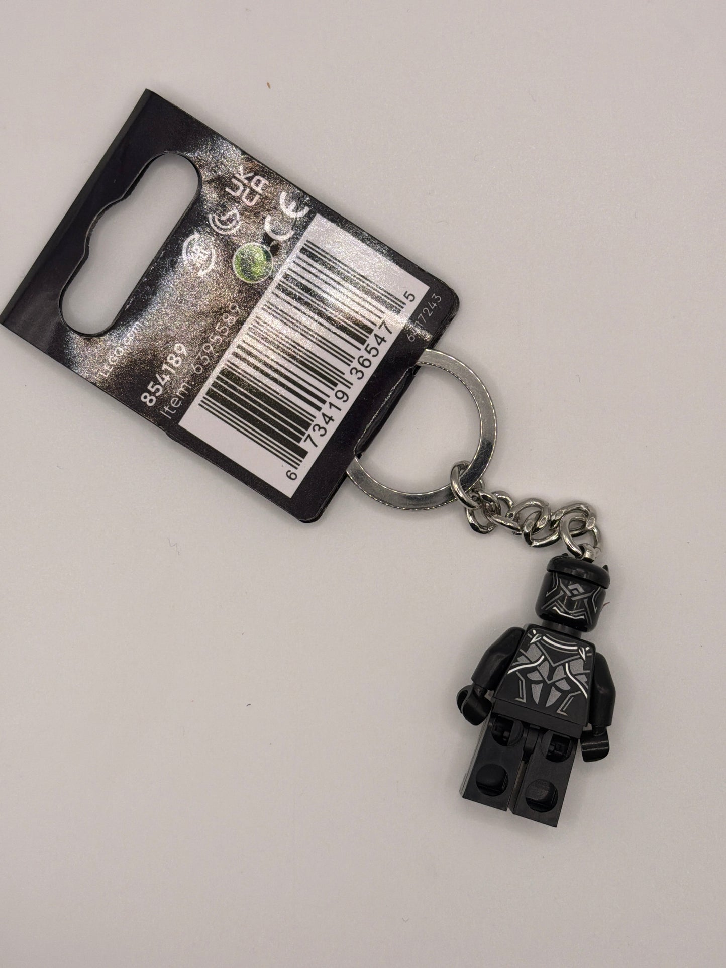 Black Panther Minifigure Key Chain 854189 LEGO® Marvel Super Heroes