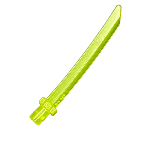 Minifigure, Weapon Sword Blade with Bar, Square Crossguard, Part #37341c