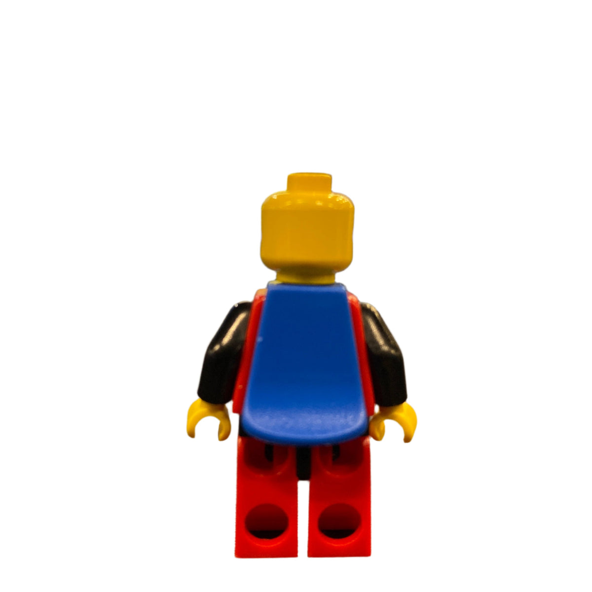 Breastplate - Red with Black Arms, Red Legs with Black Hips, Dark Gray Grille Helmet, Red Plume, Blue Plastic Cape, cas193