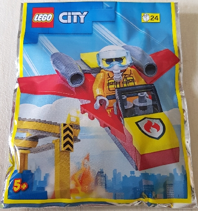 Firefighter Woman with Jet foil pack, 952209 - LEGO® City Set