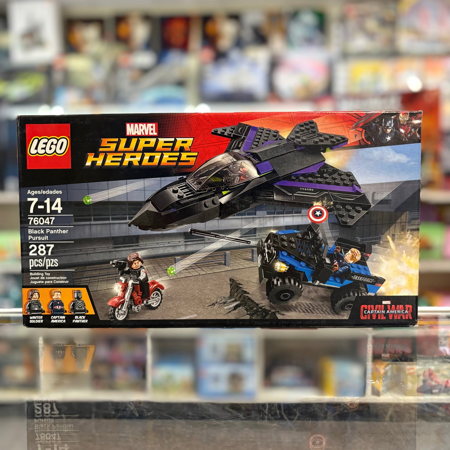76047 - Black Panther Pursuit - EMPTY BOX ONLY