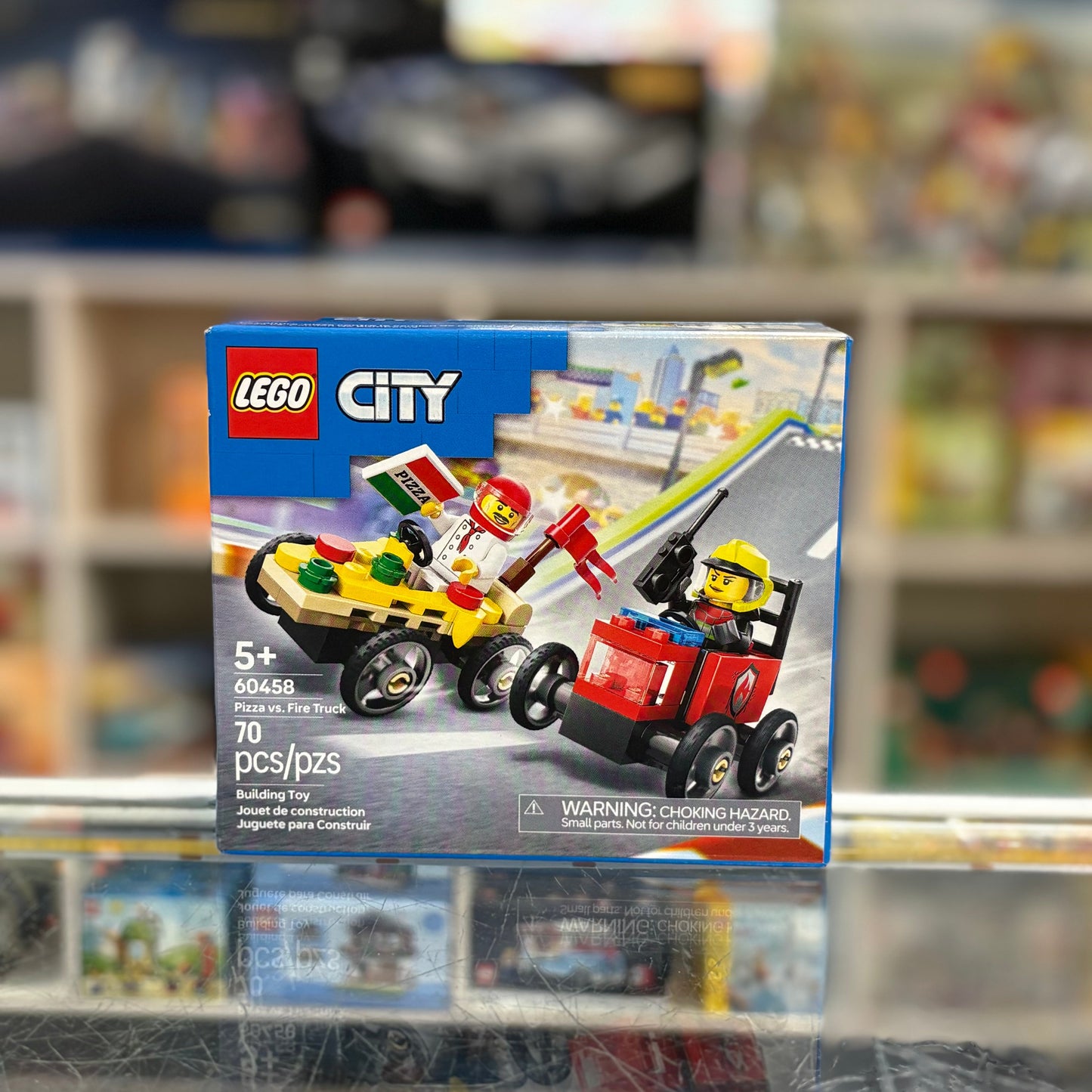 Pizza vs. Fire Truck Race Car Pack, 60458 - LEGO® City set