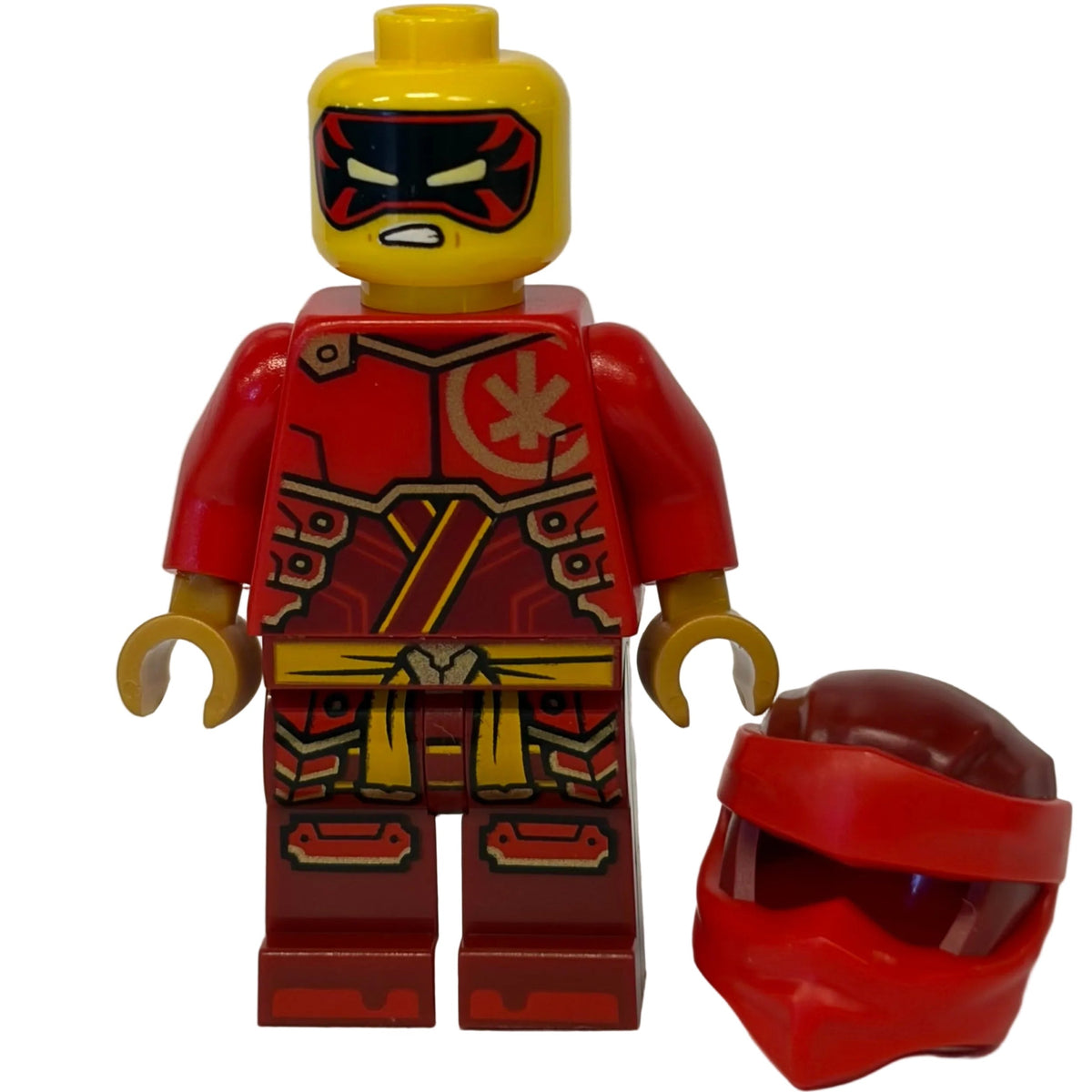 Kai - Dragons Rising, Tunic with Large Armor Plates, Red and Pearl Gold Head Wrap, njo0890 - LEGO® Ninjago Minifigure