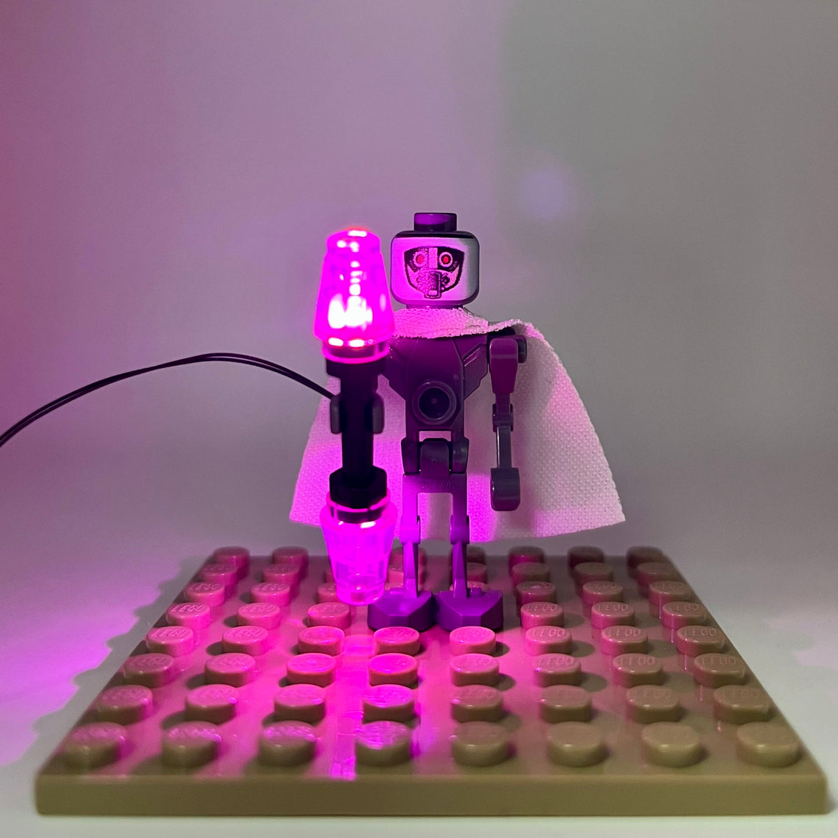 LED Light-Up Laser Staff, USB & DIY System, LW-75386B