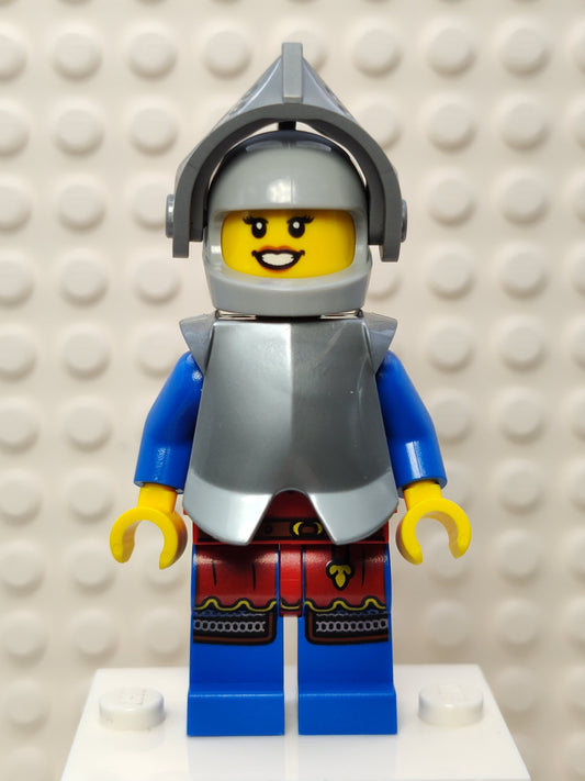 Lion Knight - Female, Flat Silver Armor, cas559