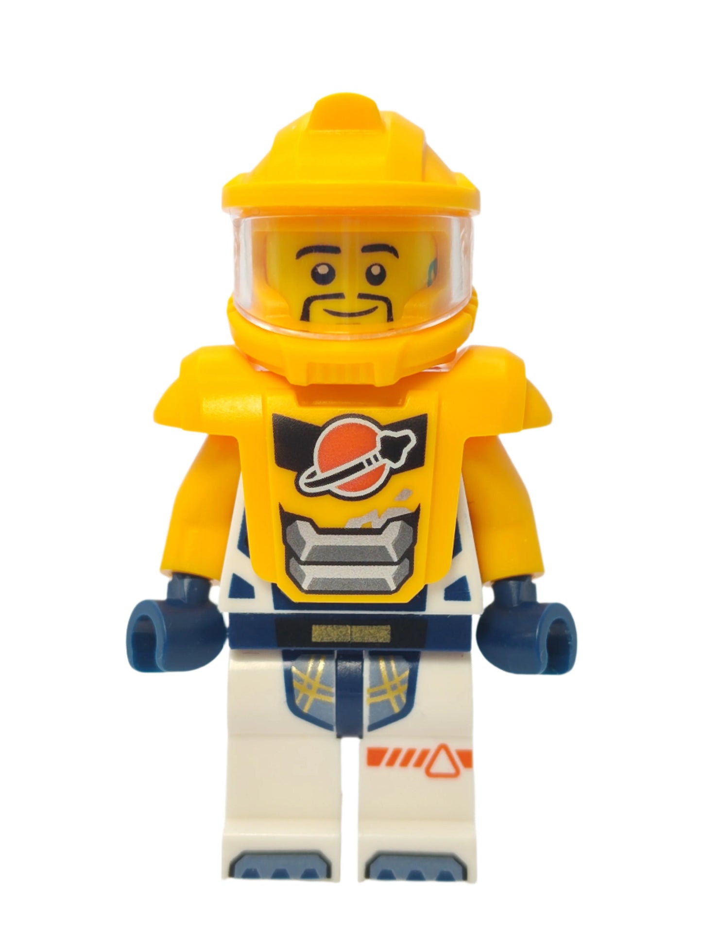 Astronaut - White Spacesuit with Bright Light Orange Armor, cty1745