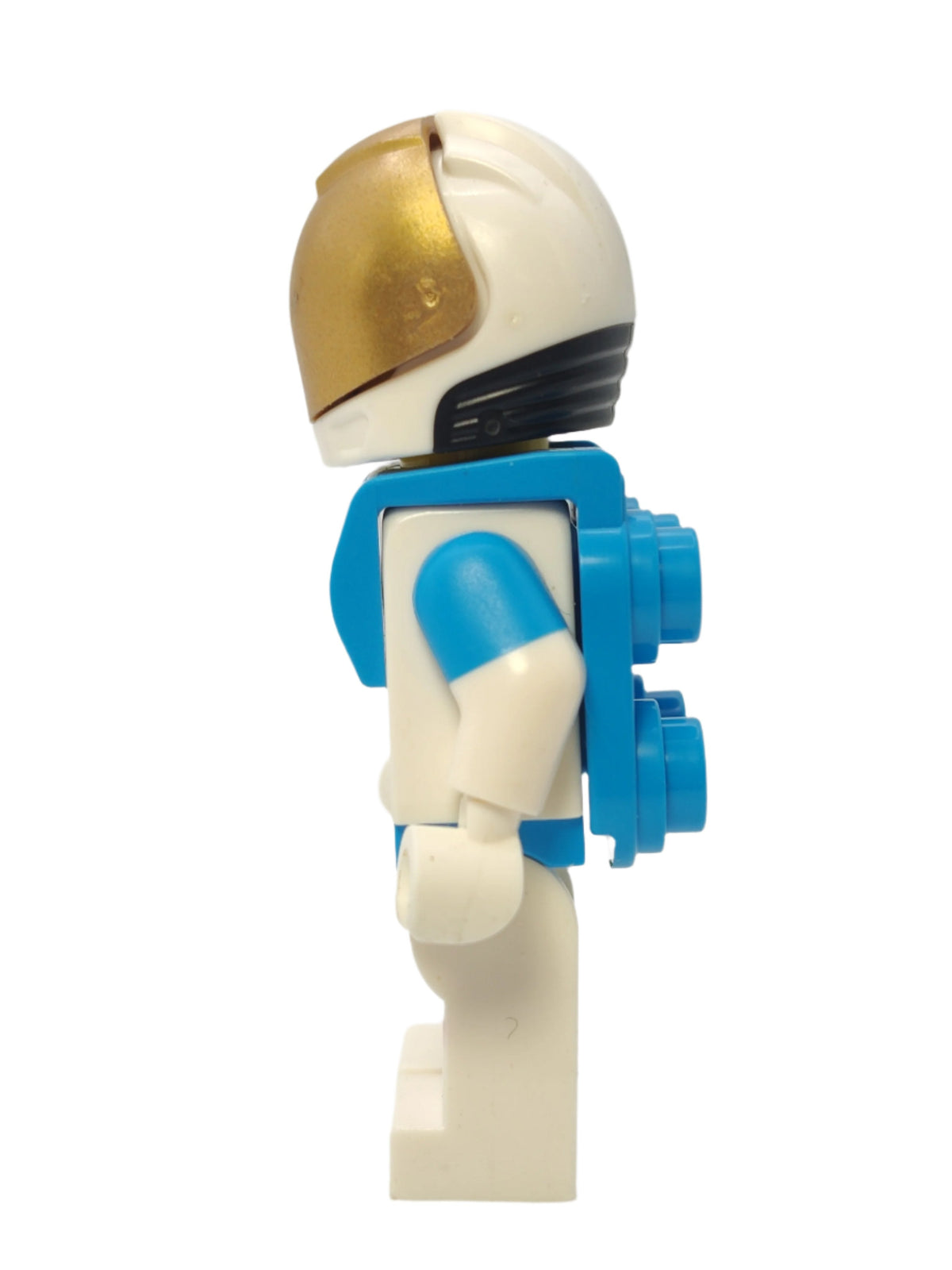 Lunar Research Astronaut - White and Dark Azure Suit and Metallic Gold Visor, cty1423
