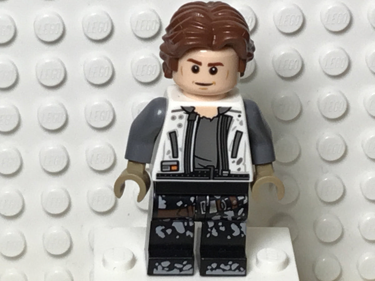 Han Solo, White Jacket, Black Legs with Dirt Stains, sw0915, LEGO® Star Wars Minifigure