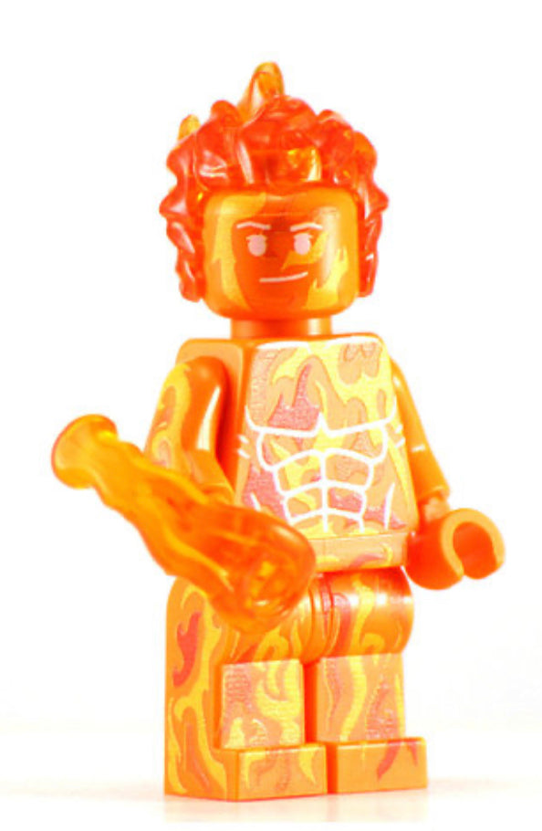 HUMAN SCORCH Fabulous Four Custom Printed Minifigure