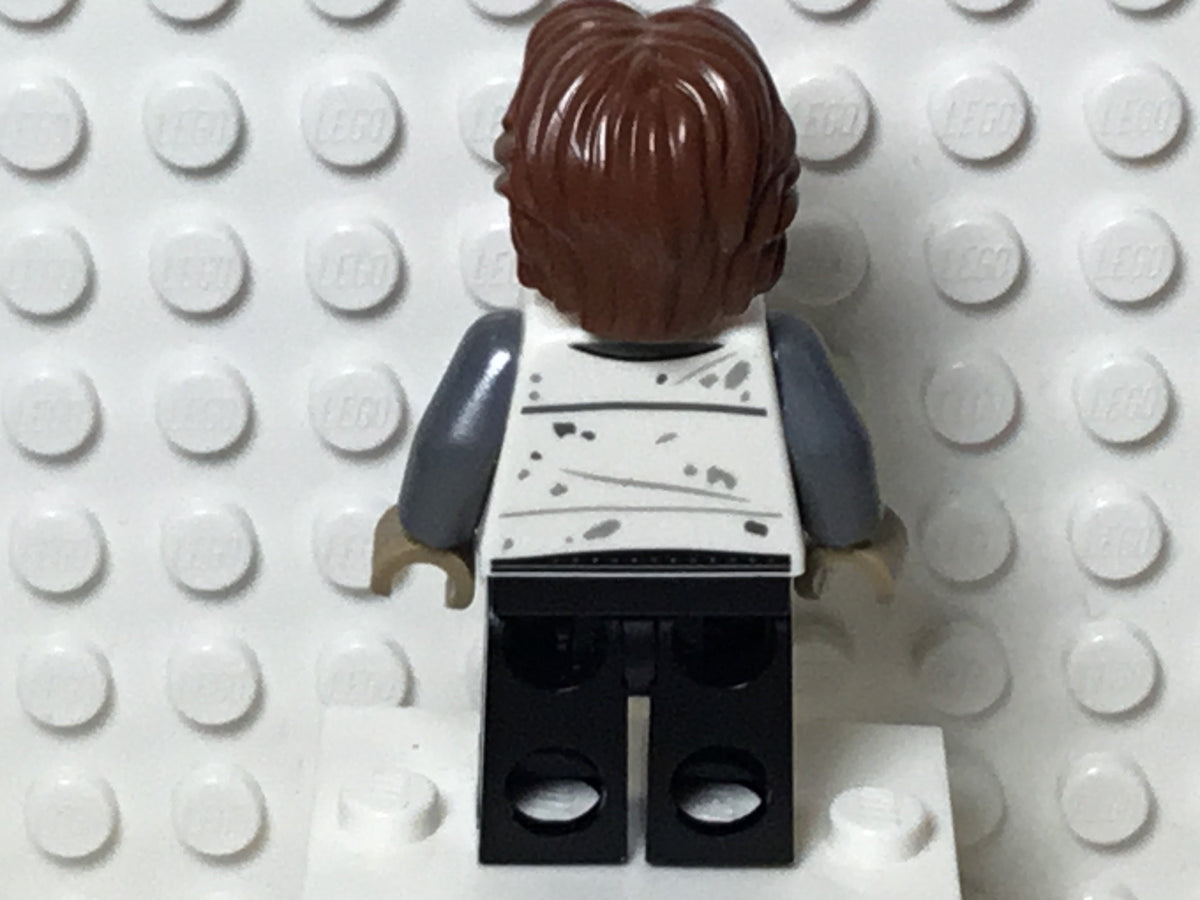 Han Solo, White Jacket, Black Legs with Dirt Stains, sw0915, LEGO® Star Wars Minifigure