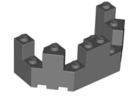 Roof Castle Turret Top 4x8x2 1/3, Part# 6066
