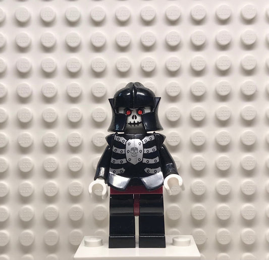 Fantasy Era, Skeleton Warrior 4, White, Black Breastplate and Helmet, Dark Red Hips and Black Legs, cas330