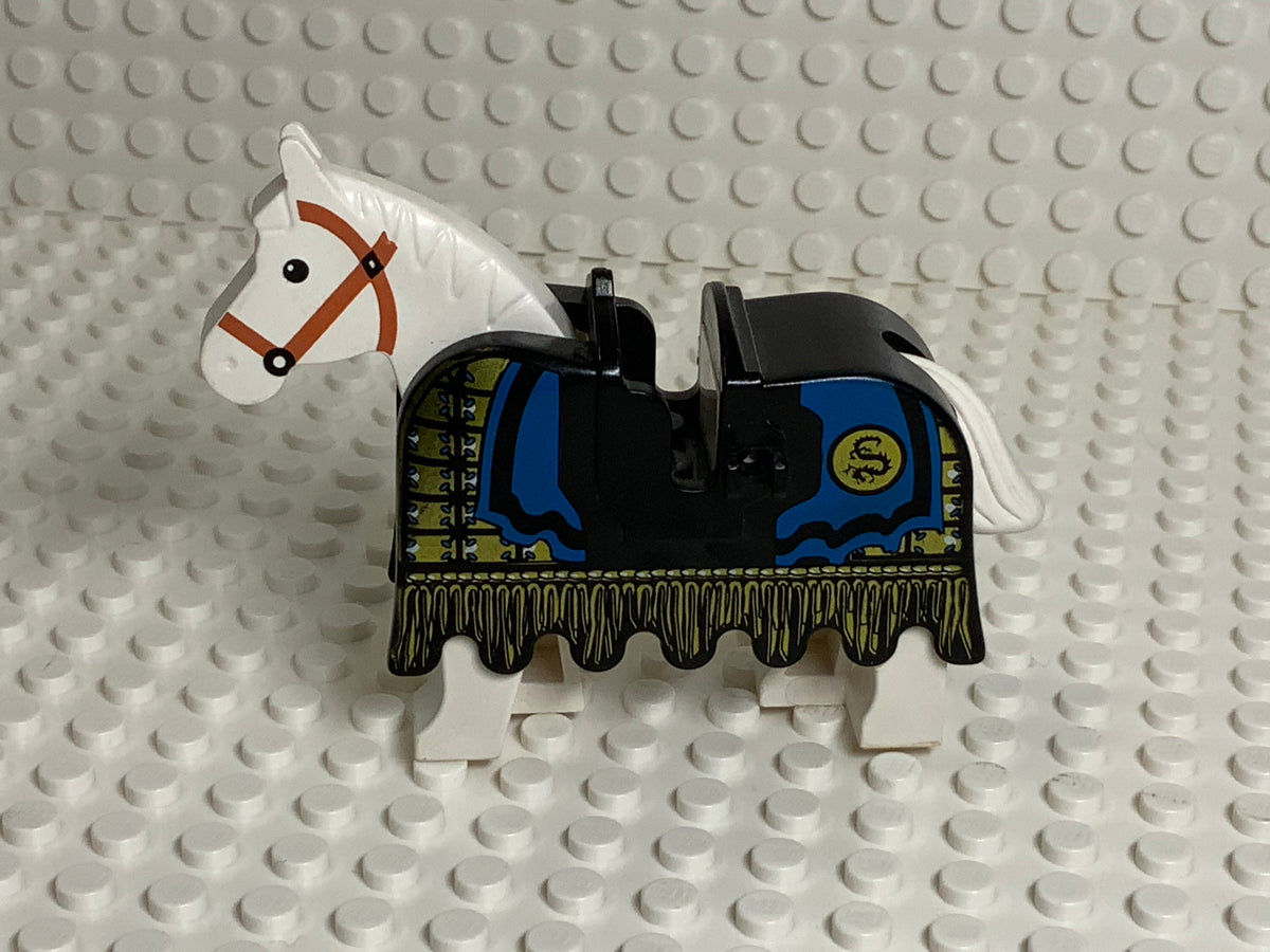 LEGO® Horse Barding, Armor Gold & Blue Ninja Pattern