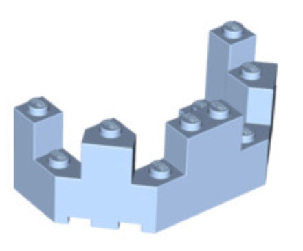 Roof Castle Turret Top 4x8x2 1/3, Part# 6066