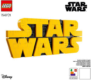 75407-Brick - Built Star Wars Logo - INSTRUCTIONS ONLY